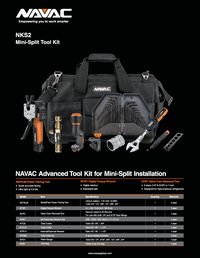 Thumbnail of document Data Sheet - NKS2 Deluxe Mini-Split Tool Kit